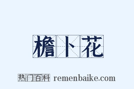 檐卜花是什么意思的图片